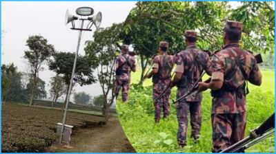 বিজিবির বাধায় বৈদ্যুতিক পিলার সরিয়ে নিল বিএসএফ
