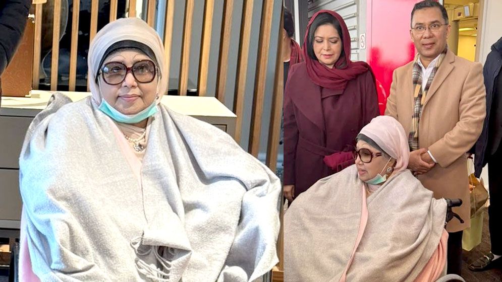 ফুরফুরে মেজাজে খালেদা জিয়া, সঙ্গ দিচ্ছেন পুত্রবধূ-নাতনিরা