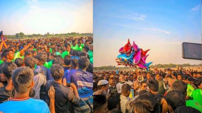 ময়মনসিংহে হুমগুটি খেলায় লাখো মানুষের ভিড়