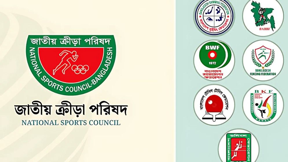 আরও ৭টি ফেডারেশনে জাতীয় ক্রীড়া পরিষদের নতুন অ্যাডহক কমিটি ঘোষণা