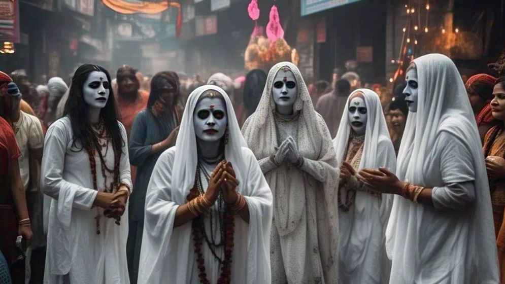 ভূত সেজে ঘুরে বেড়ান গোটা শহরের মানুষ!