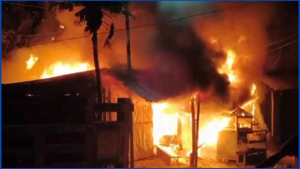 শিবচরে বাজারে অগ্নিকাণ্ড, ৭ লক্ষাধিক টাকার ক্ষতি
