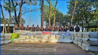 সুনামগঞ্জ সীমান্তে ২ কোটি টাকার ভারতীয় মালামাল জব্দ