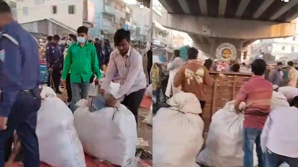 উচ্ছেদের পরও ফের ফুটপাতে বসেছে দোকান