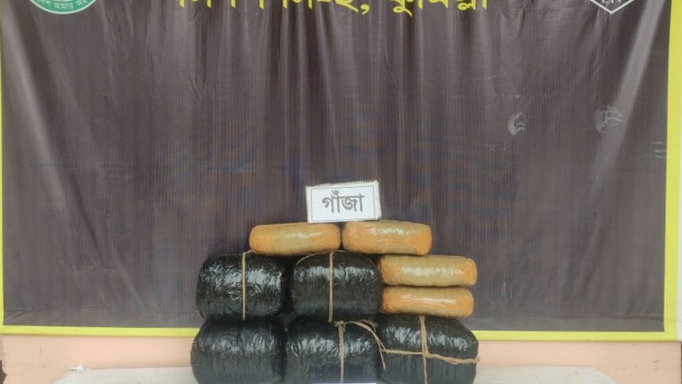 চাঁদপুরে ২৮ কেজি গাঁজাসহ ৪ মাদক কারবারি গ্রেপ্তার