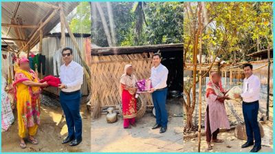 বাড়ি বাড়ি গিয়ে ঈদ উপহার পৌঁছে দিলেন আলফাডাঙ্গার ইউএনও