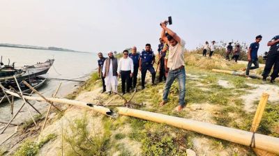 মধুমতি নদী থেকে বালু উত্তোলন, ৪ লাখ টাকা জরিমানা