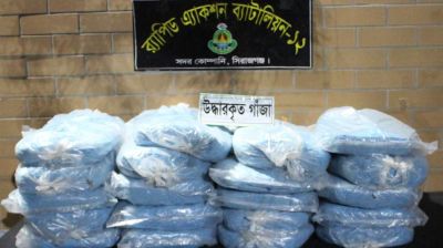 সিরাজগঞ্জে ৪০ কেজি গাঁজাসহ ২ মাদক কারবারি আটক