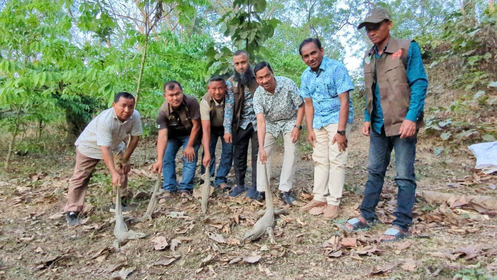 খাগড়াছড়িতে বিলুপ্ত গুইসাপ উদ্ধার, সংরক্ষিত বনে অবমুক্ত