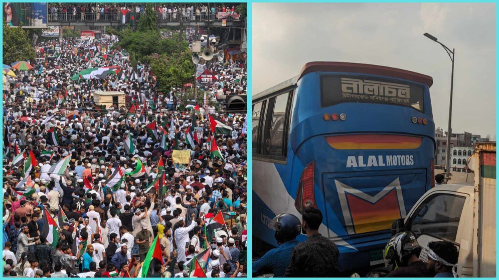 মেয়র হানিফ ফ্লাইওভারে যানবাহনের তীব্র চাপ