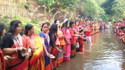 নতুন বছর বরণে ত্রিপুরা-মারমাদের উৎসব শুরু