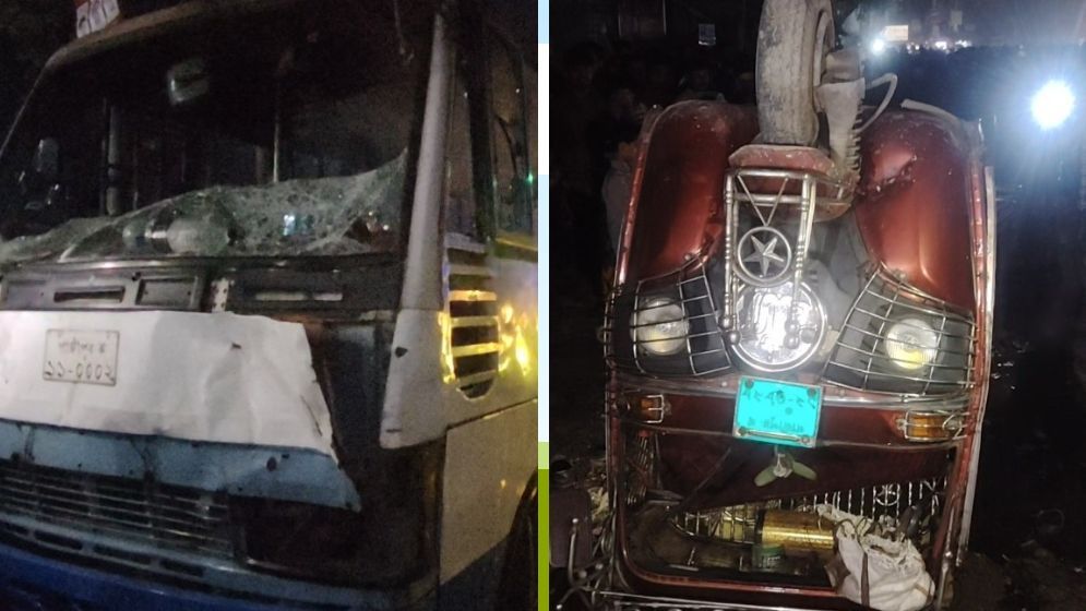 গাজীপুরে বাসের ধাক্কায় সিএনজি উল্টে শিশু নিহত