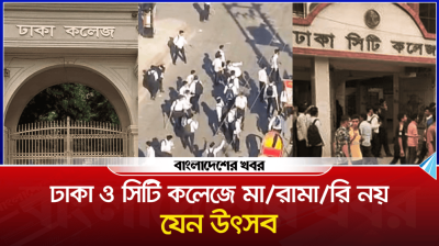 ঢাকা ও সিটি কলেজে মারামারি নয়, যেন উৎসব
