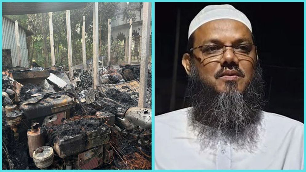 চিত্রশিল্পী মানবেন্দ্র ঘোষের বাড়িতে আগুন, জড়িতদের বিচার দাবি ইসলামী আন্দোলনের
