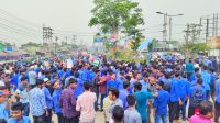 ময়মনসিংহে মহাসড়ক অবরোধ