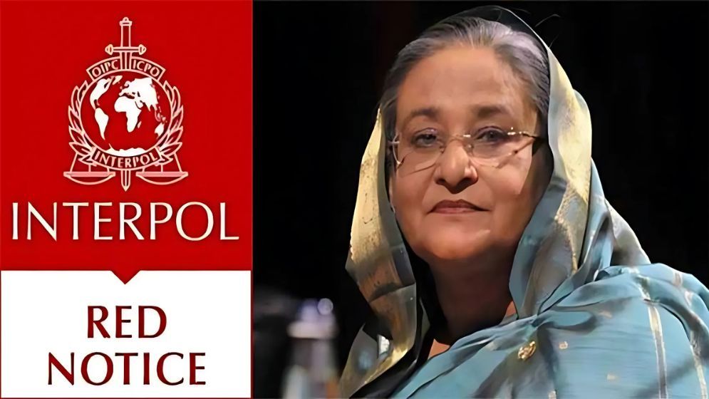 ইন্টারপোলে শেখ হাসিনাসহ ১২ জনের বিরুদ্ধে ‘রেড নোটিশ’ জারির আবেদন