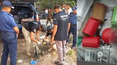 মাদারীপুরে যৌথবাহিনীর অভিযানে ককটেল-গুলি উদ্ধার