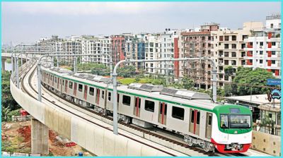 প্রায় ২ ঘণ্টা পর মেট্রোরেল চলাচল শুরু