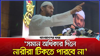 সমান অধিকার দিলে নারীরা টিকতে পারবে না : মামুনুল হক
