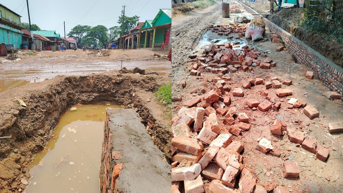 চারাগাঁও শুল্কস্টেশনে সড়ক নির্মাণে অনিয়মের অভিযোগ