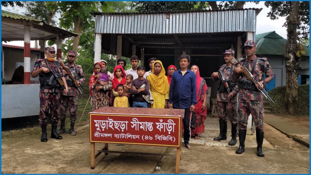 কুলাউড়া সীমান্তে ১৪ বাংলাদেশিকে পুশইন করল বিএসএফ