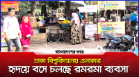 ঢাকা বিশ্ববিদ্যালয় এলাকার হৃদয়ে বসে চলছে রমরমা ব্যবসা