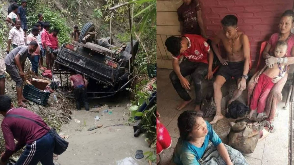 ‘চান্দের গাড়ি’ পাহাড়ি খাদে পড়ে নিহত ১, আহত ৩৫