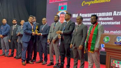 মালদ্বীপে সেরা কনটেন্ট ক্রিয়েটর অ্যাওয়ার্ড পেলেন সাংবাদিক ইমন
