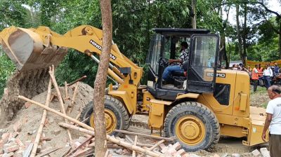 শৈলকুপায় মহাসড়কের অবৈধ স্থাপনা উচ্ছেদ