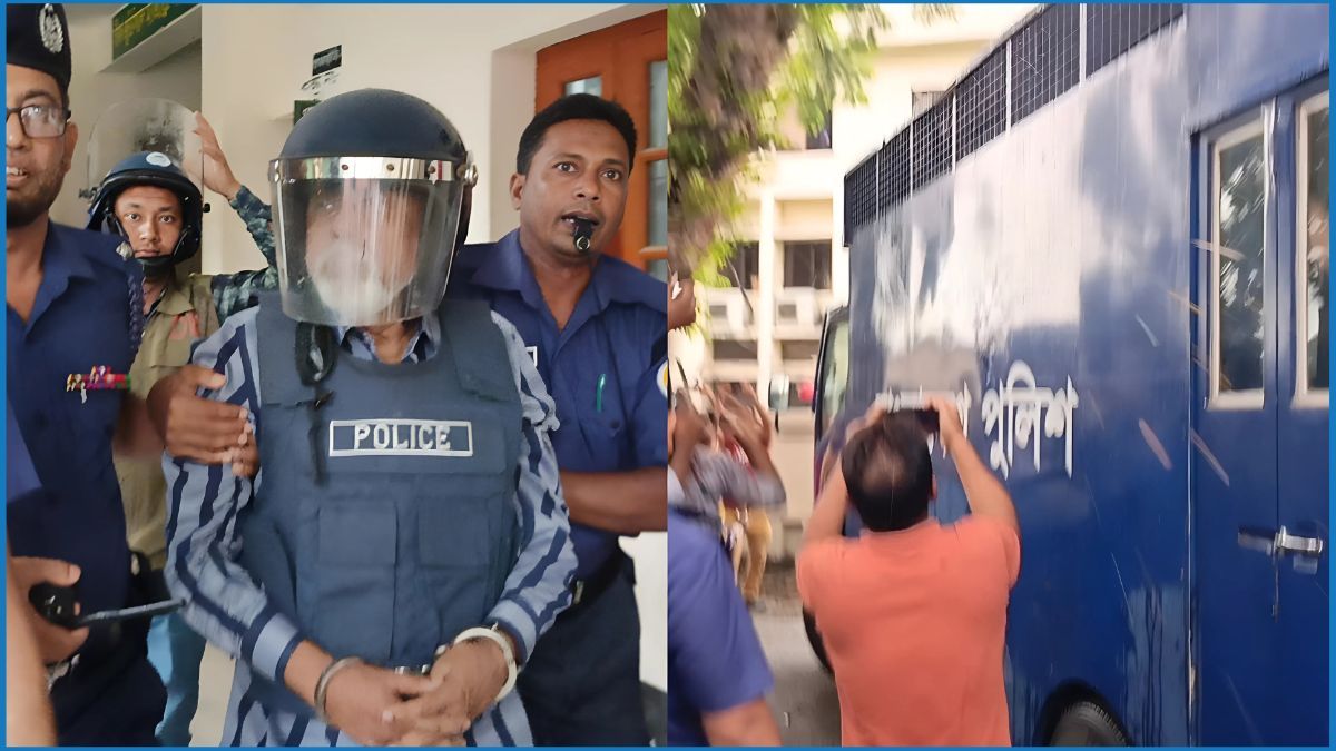 সাবেক খাদ্য উপমন্ত্রী ধীরেন্দ্র দেবনাথকে লক্ষ্য করে ডিম নিক্ষেপ