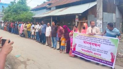 বাউফলে ১৩ পরিবারের চলাচলের পথ বন্ধের পাঁয়তারা
