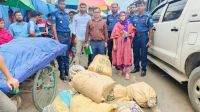 নারায়ণগঞ্জে পরিবেশ দপ্তরের অভিযানে ৩৫০ কেজি পলিথিন জব্দ