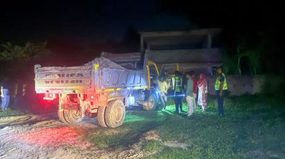 কালীগঞ্জে কৃষিজমিতে বালু ভরাট, জরিমানা আদায়
