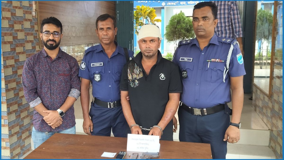 ফরিদপুরে বিদেশি পিস্তলসহ যুবক গ্রেপ্তার