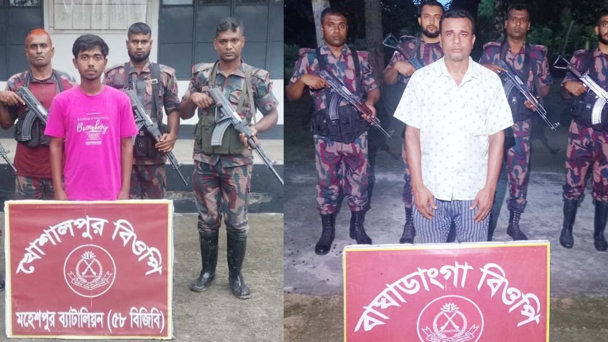 অবৈধভাবে সীমান্ত পারাপারের চেষ্টা, আটক  ১২