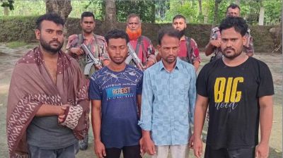 সীমান্তে অবৈধভাবে পারাপারের চেষ্টা, আটক ১৬