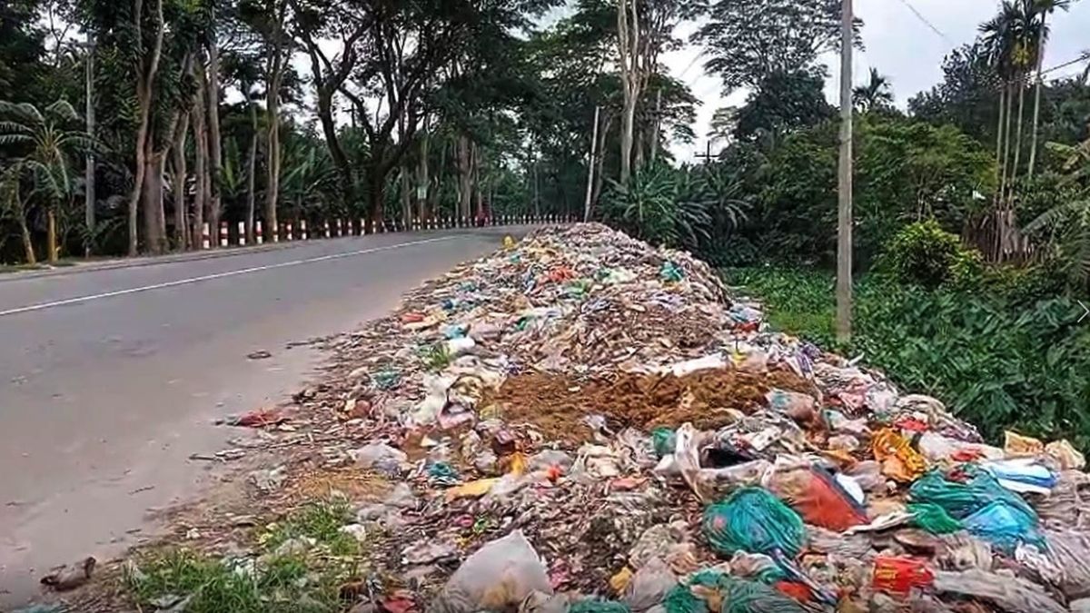 গৌরনদীতে যত্রতত্র ময়লা-আবর্জনা, জনদুর্ভোগ চরমে