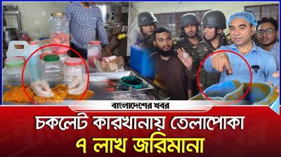চকলেট কারখানায় তেলাপোকা ও মাকড়সার বাসা, ৭ লাখ জরিমানা