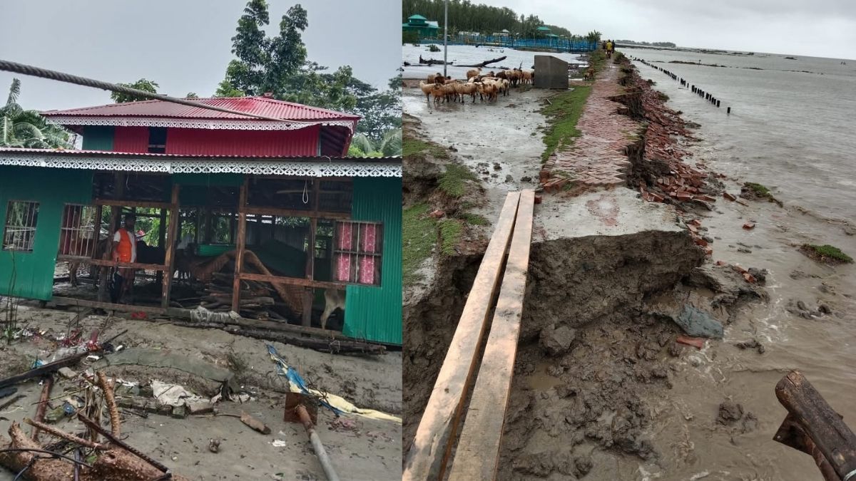চরফ্যাসনে নিম্নচাপের প্রভাবে ১০ কোটি টাকার ক্ষয়ক্ষতি