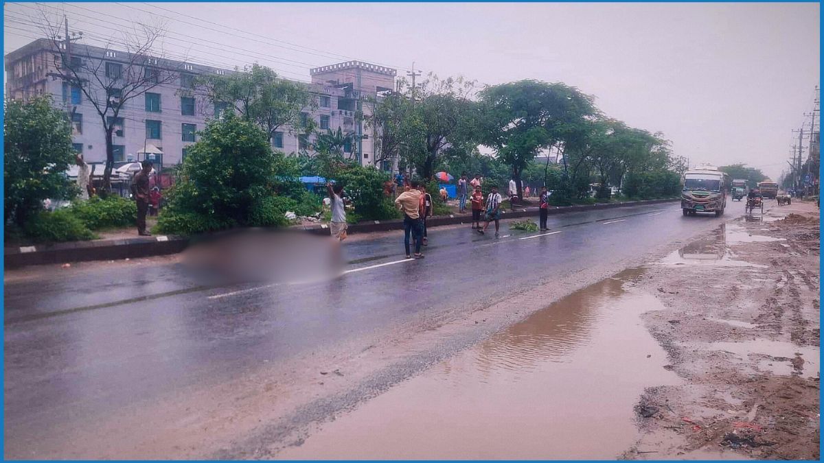 শ্রীপুরে পিকআপের ধাক্কায় পথচারী নিহত