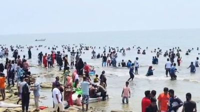 ঈদের ছুটিতে পর্যটকে মুখর কুয়াকাটা, ৭০ শতাংশ হোটেল বুকড