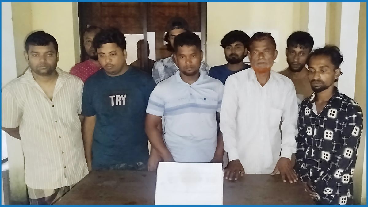 চাঁদপুরে ৯ জুয়াড়ি আটক