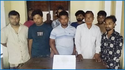 চাঁদপুরে ৯ জুয়াড়ি আটক