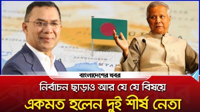 নির্বাচন ছাড়াও আর যে যে বিষয়ে একমত হলেন দুই শীর্ষ নেতা