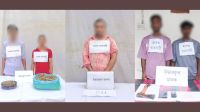 চাঁদপুরে যৌথ বাহিনীর অভিযানে ৫ মাদক কারবারি গ্রেপ্তার