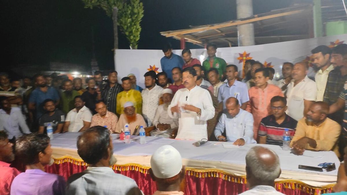 লন্ডনে ইউনূস-তারেক বৈঠক নিয়ে শেরপুরে বিএনপির সমাবেশ