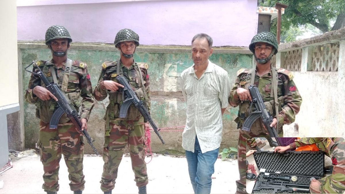 সেনা অভিযানে সাবেক এমপির ছেলে আটক, অস্ত্র-ইয়াবা জব্দ