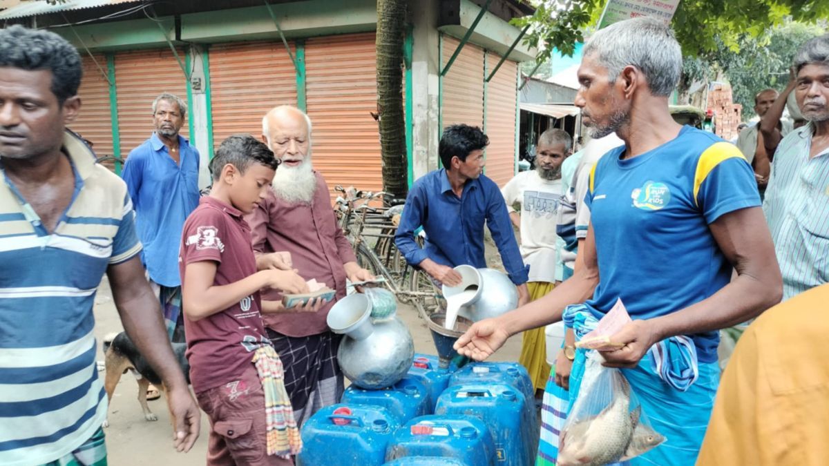 মানিকগঞ্জে পানির দামে মিলছে দুধ!