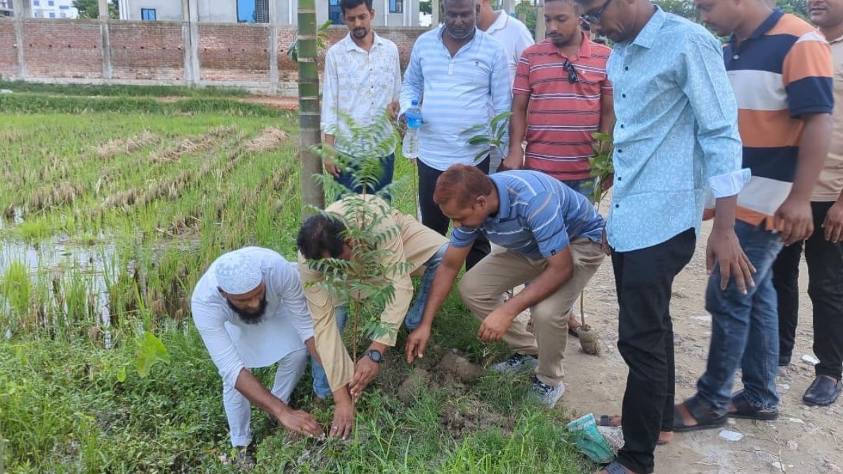 ধামরাইয়ে স্বেচ্ছাসেবক দল নেতার ৩ হাজার গাছ রোপণ