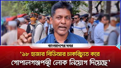 ‘১৮ হাজার বিডিআর চাকরিচ্যুত করে গোপালগঞ্জপন্থী লোক নিয়োগ দিয়েছে’
